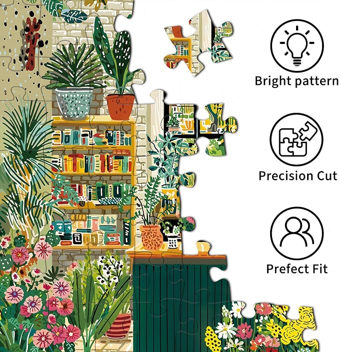 Botanical Garden Puzzles for Adults 1000 Pieces, Jigsaw Puzzles for Adults 1000 Piece, Challenging Game Toys, Impossible Puzzle, Family Decoration Puzzle