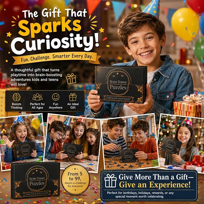 24 Pcs Brain Teaser Puzzles for Teens Adults - Metal Puzzles 3D Puzzle Game Toys for Adults Teens - Metal Unlock Interlocking Puzzle Adult IQ Education Smart Toys