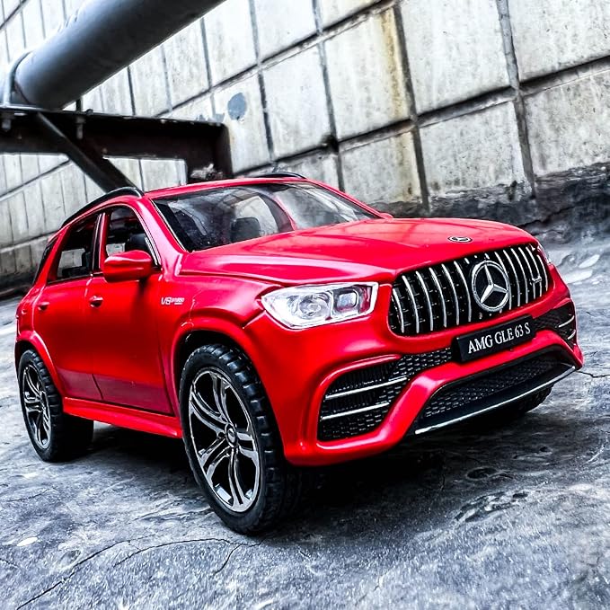 WAKAKAC 1/32 Scale Diecast Car Model AMG GLE 63S SUV Toy Car Pull Back with Light and Sound Toy Vehicles for Girls Boys Gift(Red)