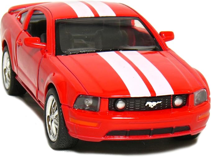 KiNSMART - 2006 Ford Mustang GT 1:38 Scale 5" Die Cast Metal Model Toy Car (Red Race)
