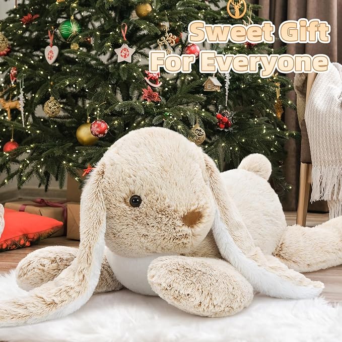 BENINY Large Bunny Stuffed Animal 31", Giant Rabbit Plush Toy for Girls Boys Kids, Big Cuddly Easter Gift for Girl Chirstmas Birthday