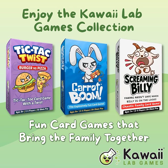Screaming Billy Goat Family Card Game for Kids, Teens & Adults | Quick & Easy Game Night Fun | Set Collection Card Game with Surprise Twists and Slap Moments | Ages 7+ | 2-4 Players | 10-15 Min