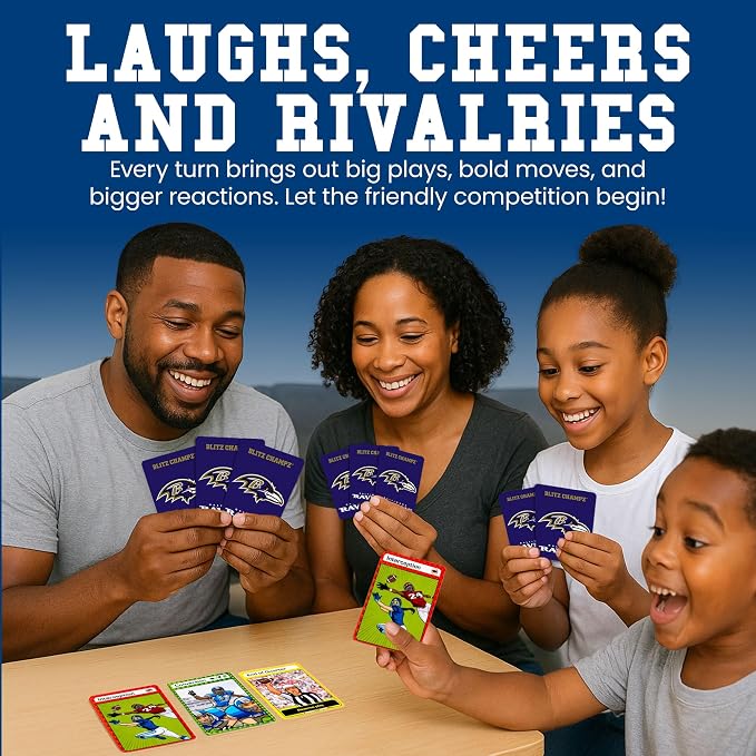 Blitz Champz Baltimore Ravens – Officially Licensed NFL Playing Cards & Ravens Gifts for Men & Women, Fun Travel Card Games for Adults & Kids Ages 7+, Camping Games for Friends & Family Game Night