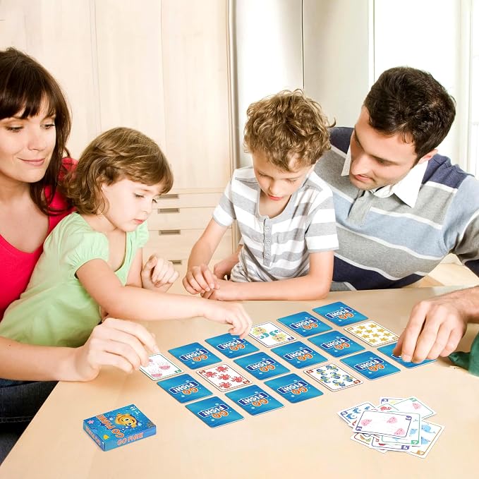 Card Games,6 Decks,Go Fish,Old Maid,Crazy 8s,Memory Match,Slap Jack,Space Playing Cards,Fun Game Cards for Kids Toddlers and Adults,Family Party Table Games, Stocking Stuffers Gifts for Kids