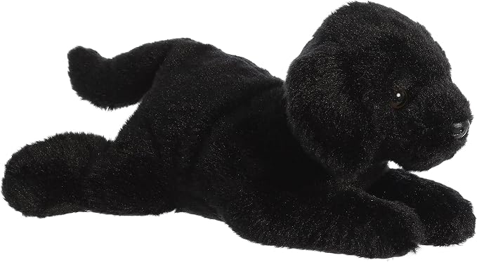 Aurora® Adorable Flopsie™ Black Labrador Stuffed Animal - Used to Create Imaginative Play Adventures - Perfect for Birthdays, Kids and Adults, All Ages - Black 12 Inches