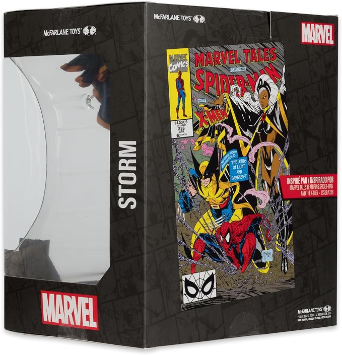 McFarlane Toys - Marvel Storm 1:10th Scale Collectible with Scene (Marvel Tales Featuring Spider-Man and The X-Men #236)