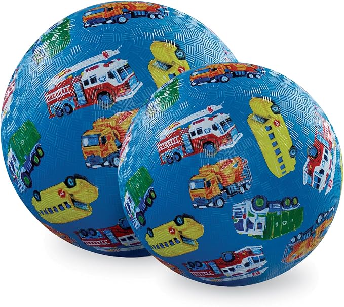 Crocodile Creek Playground Ball - Durable Rubber Ball for Kids Ages 3 and Up - Bouncy Inflatable Ball for Kickball, Indoor Games, and Outdoor Sports - PVC-Free