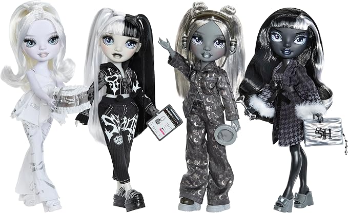 Rainbow High Shadow High Girl's Night Luna Madison - Grayscale 11" Fashion Doll. Grey Hair. Grey Outfit. Girl's Night Accessories and Comb.