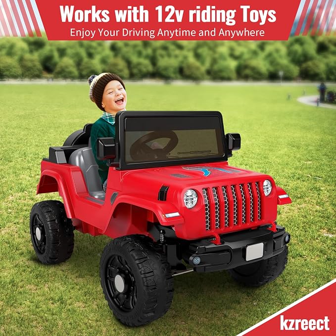 Kzreect Battery Adapter Compatible with Milwaukee 18V Battery, Conversion Kit with Fuse Holder and Wire Harness Connector Compatible with Fisher-Price 12V