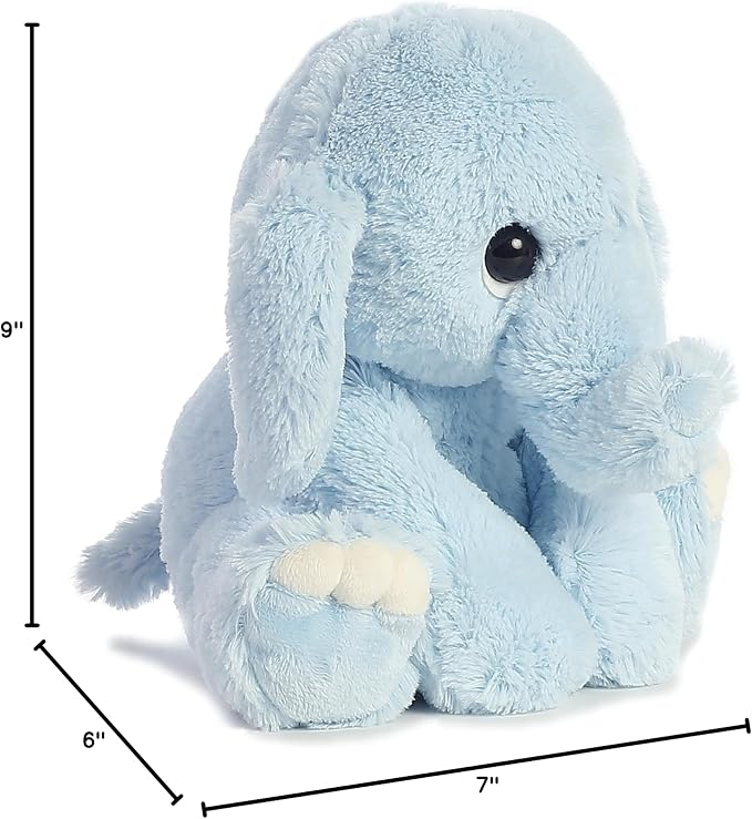 Aurora® Playful Lil Benny Phant™ Baby Stuffed Animal - Soft & Cuddly Toy - Imaginative Play - Blue 9 Inches