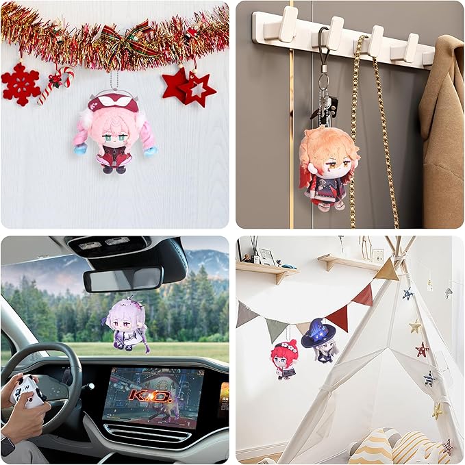 UTIEHD Anime Game HSR Character Keychain Pendant, 4 Inch Collectible Figure for Backpacks Bags and Keys for Fans