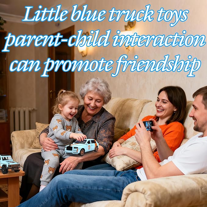 1:32 Alloy Pull Back Truck Toys for Kids, 6 Pack Die Cast Car Set with Road Map, Traffic Signs & Light, Toy Vehicle Playset, Birthday for Boys Girls Ages 3-8