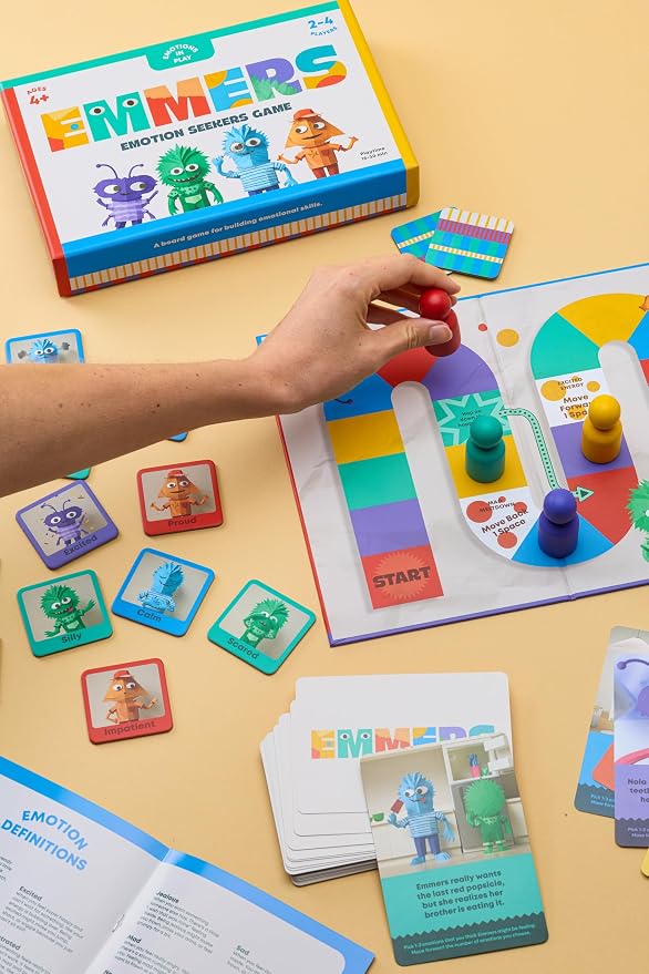 Emotion Seekers Game – Kids Board Game for Social Emotional Learning – Teaches Social Skills, Emotion Regulation & Empathy – Families & Therapy Educational Tool – Ages 4+