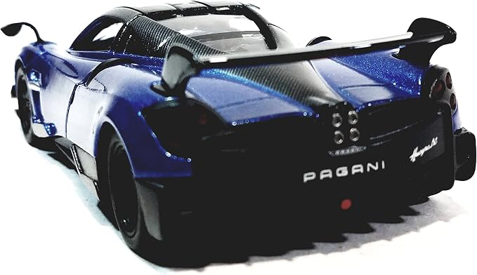 KiNSMART - 2016 Pagani Huayra BC 5" 1:38 Scale Die Cast Metal Model Toy Car w/Pullback Action (Blue)