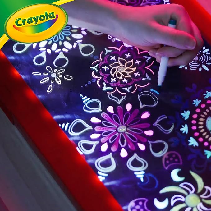 Crayola Ultimate Light Board - ColorVibe, Sound Reactive Light Up Drawing Tablet for Kids, LED Art Projector Board, Kids Gifts, Toys for Boys & Girls, Ages 6+