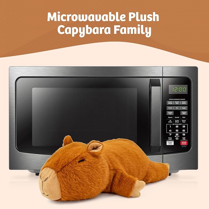 Marysun Microwavable Capybara Stuffed Animal - Weighted Stuffed Animal Plush, Heating Pad, Cozy Gift for Girls|Women|Kids|Elder People, 9.8in, 1.65lb