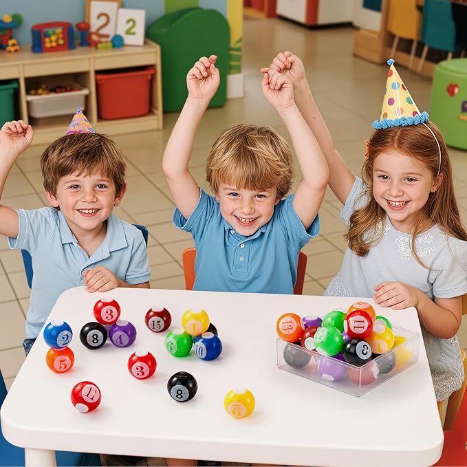 JOYIN 36 Pack 8-Ball Pool Fidget Spinners for Kids, Goodie Bag Stuffers for Birthday Party, Pool Ball Party Favors, Fidget Toys Bulk, Stress Balls, Treasure Box for Classroom