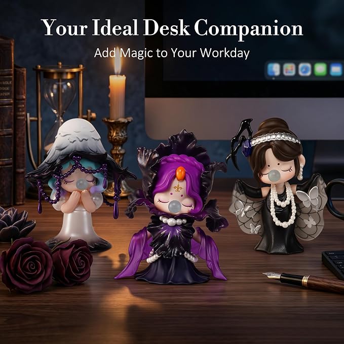 Rolife Nanci Secret Fantasy Blind Box Mystery Figure - Collectible Anime Character Doll, Dark Academia Desk Decor, Cute Gothic Style Art Toy, Creative Gift Idea