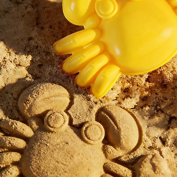 20 Pcs Sand Beach Toy Set with Large Bucket,Shovels,Rakes,Watering Can & Castle Molds - Sandcastle Building Kit for Kids Boys Girls Ages 3+, Summer Outdoor Play Accessories for Beach,Pool & Backyard