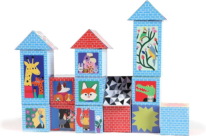 eeBoo: Artists’ Series Building Blocks for Toddlers, Promotes Hand-Eye Coordination, Fine Motor Skills and Teaches Cause and Effect, for Ages 3 and up