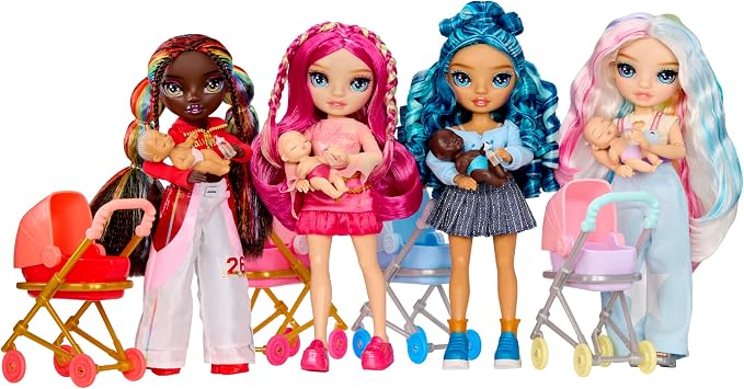 Rainbow High Jr. High Bestie Babysitters – Iris Bow, 9” Fashion Doll