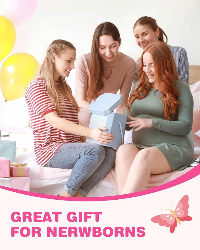 Jollybaby Crib Stroller Car Seat Toys for Baby 0-3-6-9-12 Months, Tummy Time Hanging Sensory Toys for Newborn with Music Box and Teether, Spiral Carseat Toy for Infant Boys Girls Gifts (13-Pink)