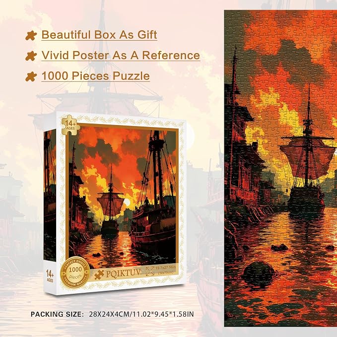 Jigsaw Puzzles 1000 Pieces Magical Door Cosmic Valley Scene Jigsaw | Adult Puzzle with Letter on Back, HD Reference Poster, Impossible Puzzle Home Decor Puzzles Ideal Gift for Family Friends