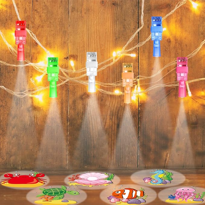 36 PCS Under the Sea Party Favors Ocean Birthday LED Light Up Finger Lights Glow in the Dark Sea Animal Party Finger Flashlights Bulk for Goodie Treat Bags Stuffers Tropic Fish Beach Party Supplies
