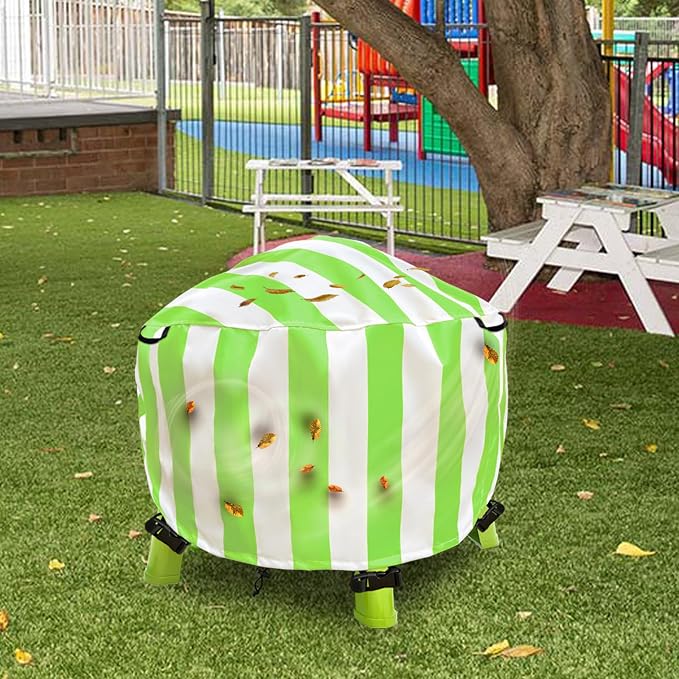 Water Table Cover Spiralin' Seas Waterpark Outdoor Sand Water Play Table Cover 34X34X18 inch-(Cover only)-Green