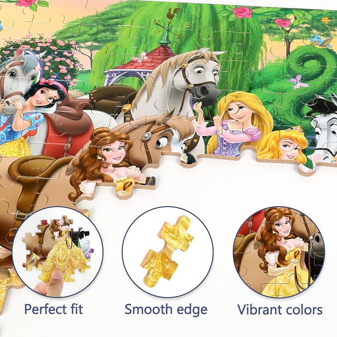 Puzzles for Kids Ages 4-6,100 Piece Puzzles for Kids Ages 6-8,Educational Learning Jigsaw Puzzles for Boys and Girls in Metal Box