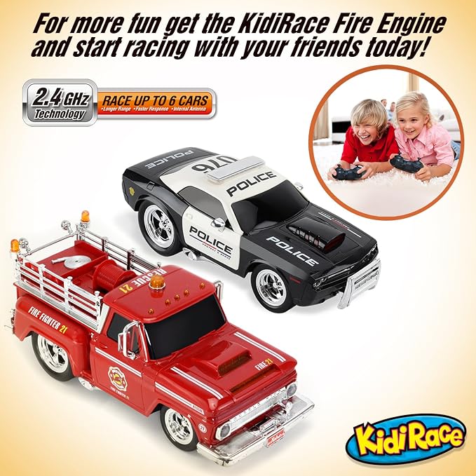 Rechargeable Police Car Remote Control Toy for Kids, Hobby Rc Cars Toys, Lights & Siren, Birthday Gift Ideas for Boy Age 8-12 Years, Gifts for Boys & Girls Ages 3 4 5 6-8 9 10 11 12 Year Old