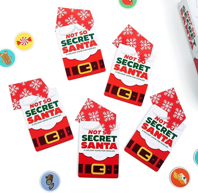 Not So Secret Santa Holiday Card Game by Relatable, Fun Game for Family Reunions or Christmas Parties, Stocking Stuffers for Kids 8+