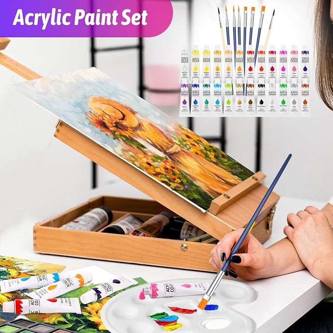 iBayam Teen Girl Gifts Trendy Stuff, 195-Pack Art Kit Drawing Coloring Set for Adults Kids, Aesthetic Preppy Stuff School Supplies Cute Japanese Stationary Sketching Supplies