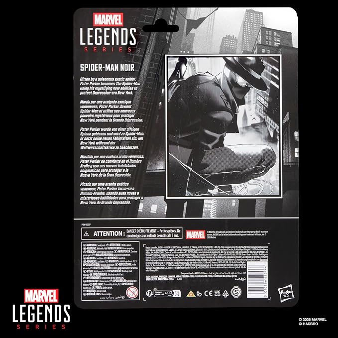 Marvel Legends Series Spider-Man Noir, Retro Cardback Spider-Man Comics Collectible 6-Inch Scale Action Figure (Amazon Exclusive)