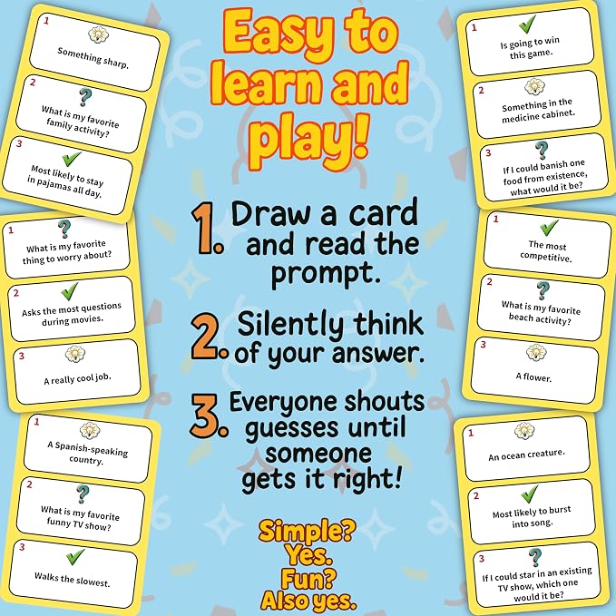 How Well Do You Know Your Family? Fun Trivia & Guessing Game for Kids, Teens & Adults - Family Game Night - Family Bonding Activities - Fun Family Games For Kids, Teens & Adults - Ages 8+, 3-8 Players