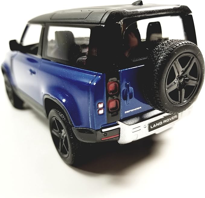 KiNSMART - Land Rover Defender 90 1:36 Scale 5" Die Cast Metal Model Toy SUV (Sky Blue)