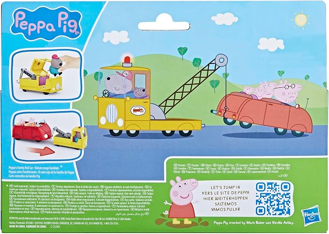 Peppa Pig Granddad Dog's Tow Truck Construction Vehicle and Figure Set, Preschool Toys for Boys and Girls 3 Years and Up