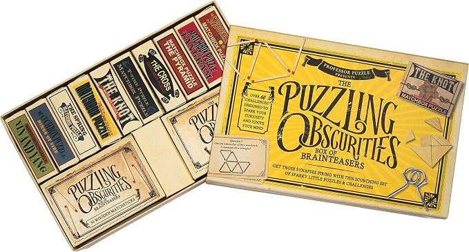The Obscurities Box of Brain Teasers | 10 Matchbox Puzzles & 50 Challenges