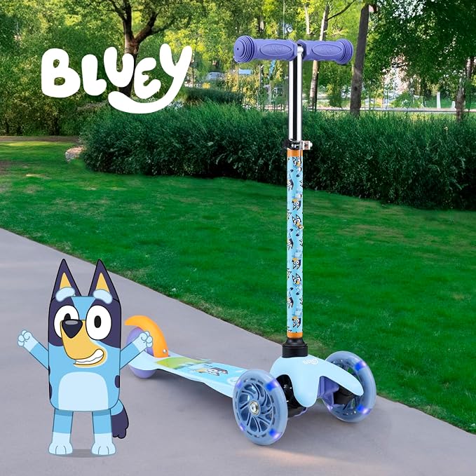 Kick Scooter for Kids, 3 Wheel Self Balancing, Light Up LED Wheels