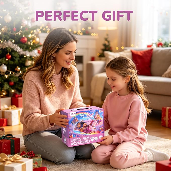 BenBen Floor Puzzles for Kids, 48 Piece 2 x 3 Feet Large Dessert Party Jigsaw Puzzle for Kids Ages 4–6, Educational Toy Gift for Boys & Girls