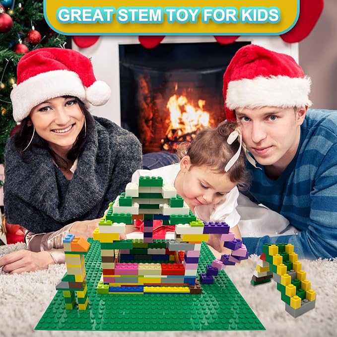 Classic Bricks Compatible with Lego Base Plates (500pcs+2plates)
