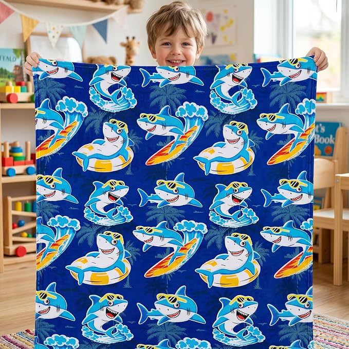 ORDM Shark Toys for Boys, Whale Shark Blanket Toddler, Gifts for Boys