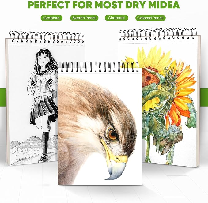 Soucolor 9 x12 Inch Sketch Book, Mother's Day, Birthday for Daughter Wife, Creative Gift for Mum Her, Christmas Coloring Book