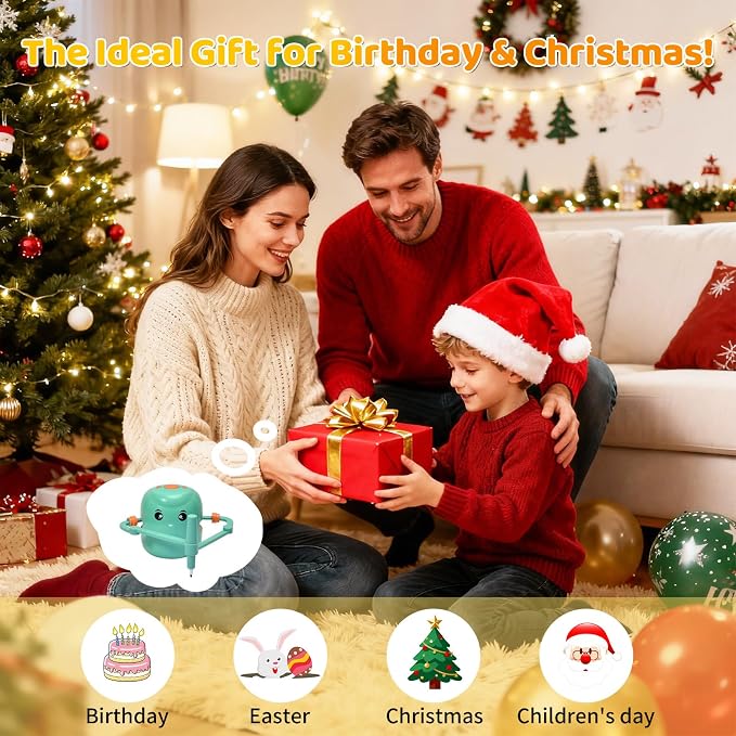 Drawing Robot for Kids, Voice Interactive Educational Drawing Machine with 150 Drawing Cards, Montessori Learning Toys for Kids Ages 3-8, for Boys & Girls (Green)
