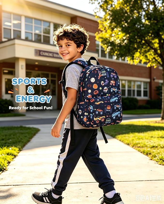 CAMTOP Preschool Backpack for Kids Boys Girls Toddler Backpack Kindergarten School Bookbags for Age 3-8 (Blue Classic Balls)