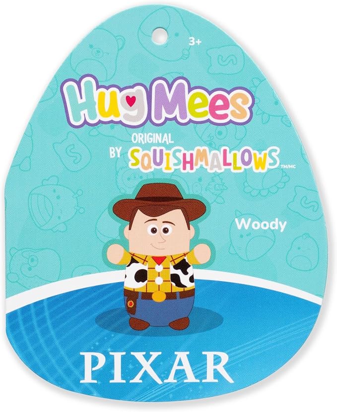 Squishmallows Original Disney Pixar 10in Woody “Toy Story 5” HugMees – Ultrasoft Official Jazwares Plush (Medium-Sized)