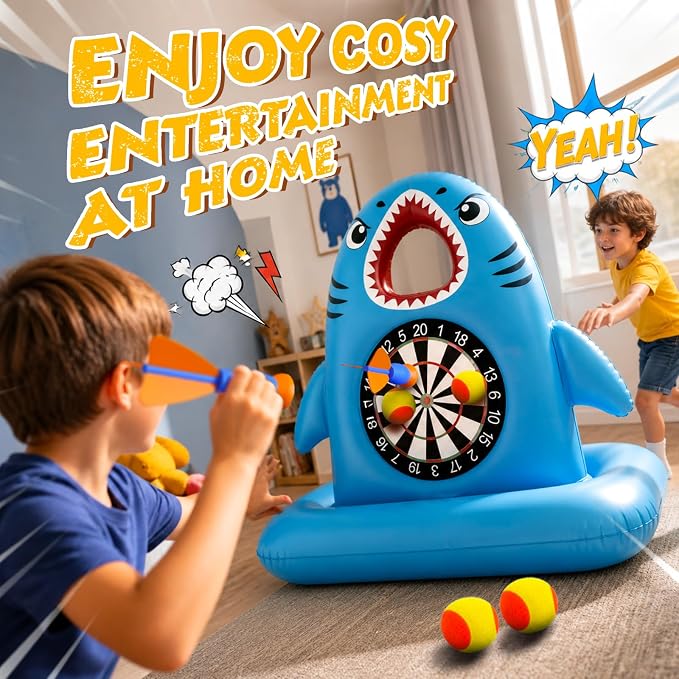 Best Pool Toys Game for Kids Teens, Inflatable Dart Board Toss Pool Game with Dart Ball – Floating Water Activity for Summer, Outdoor Yard & Beach, Ages 4-12, Fun Summer Party Birthday Gift