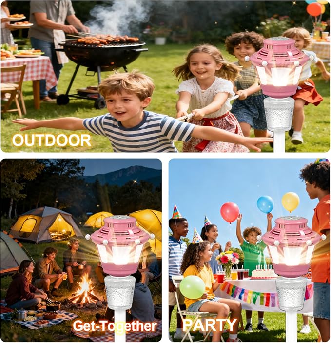 Bubble Machine for Kids Outdoor, 40" Adjustable Height Automatic Bubble Blower with Light & Rechargeable Battery, Bubble Maker Toy for Toddlers Party Birthday (Includes 3 Solution), Pink