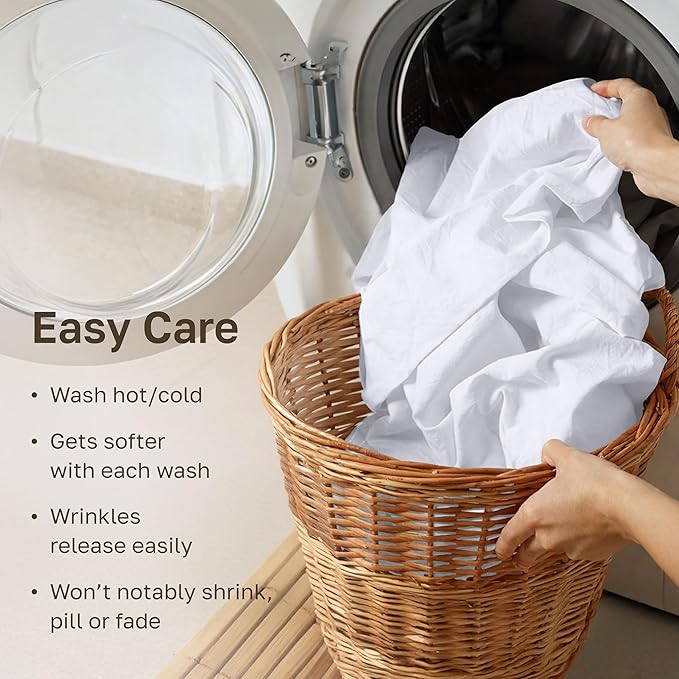 California Design Den Pack of 2 Cal King Bedsheet Set - 400 Thread Count Sateen 100% Cotton Sheets - Soft and Breathable Sheets, 2 Sets of Deep Pocket Bed Sheets - White
