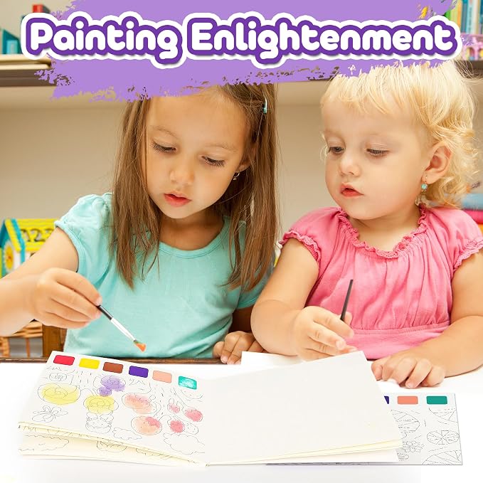 Paint with Water Books for Kids Ages 3+,Watercolor Painting Book for Toddlers,Creative Arts and Crafts & Airplane Travel Essentials Easter Toys for Boys Girls(3 PCS)